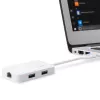 Edimax EU-4308 stacja dokująca/replikator portów do laptopa USB 3.2 Gen 1 (3.1 Gen 1) Typu-C Biała