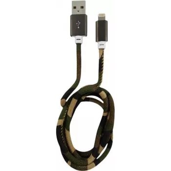 LC-POWER Kabel USB-Lightning-1M-5 1m woodland camo, USB A na Lightning (LC-C-USB-LIGHTNING-1M-5)