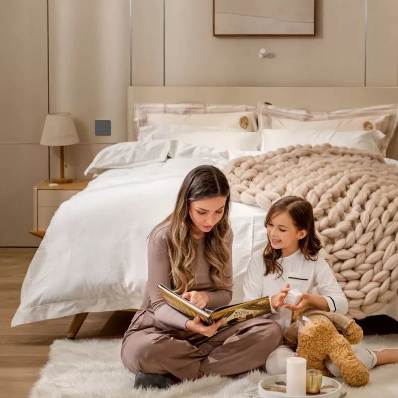 AQARA Smart Wall Switch H1 EU (No Neutral, Single Rocker) (WS-EUK01-G), Szary – Zigbee przełącznik ścienny z przekaźnikiem