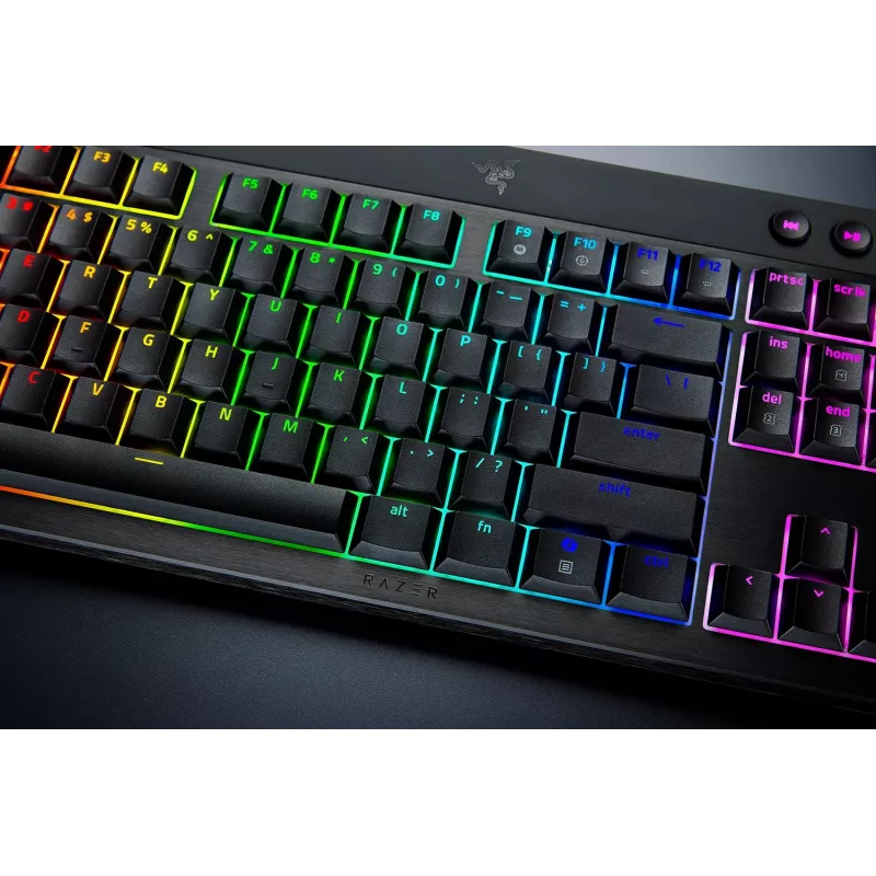 Klawiatura gamingowa Razer CzarnyWidow V4 Low-profile Wireless — niskoprofilowe klawisze mechaniczne, Bluetooth i 2.4 GHz