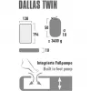 Materac dmuchany kempingowy Dallas Twin 41033 (cytrynella)