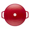 Staub Pieczeń Chistera 28cm okrągła czerwona wiśnia 40511-474-0 405114740 (40511-474-0)