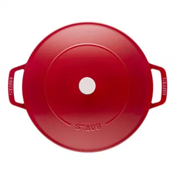 Staub Pieczeń Chistera 28cm okrągła czerwona wiśnia 40511-474-0 405114740 (40511-474-0)