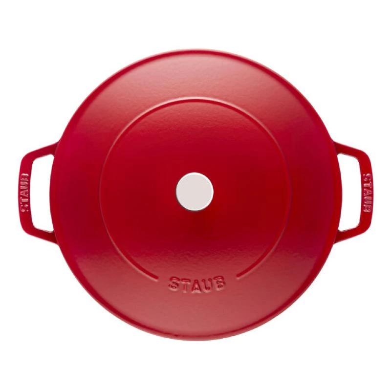 Staub Pieczeń Chistera 28cm okrągła czerwona wiśnia 40511-474-0 405114740 (40511-474-0)