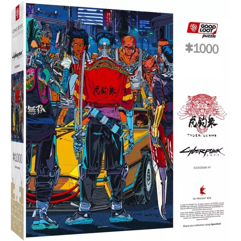 Good Loot Comic Book Puzzle: Cyberpunk 2077 Kickdown, 1000 elementów
