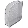 Pionowa tacka FORPUS FO30559, perforowany metal, wysokość 7 cm, srebrna