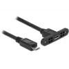 Kabel USB DeLOCK 85245 USB 2.0 0,25 m Micro-USB B Czarny