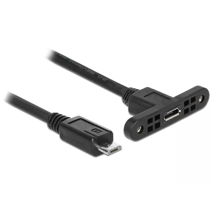 Kabel USB DeLOCK 85245 USB 2.0 0,25 m Micro-USB B Czarny