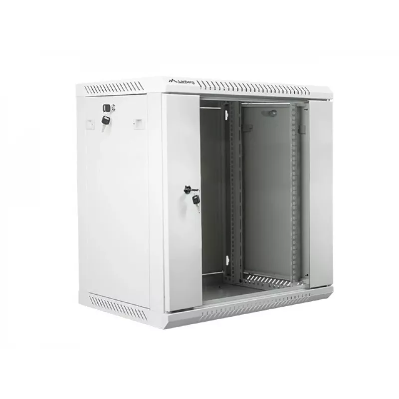 Szafka rack naścienna LANBERG WF01-6412-10S, 12U, 19 cali, 600×450×640 mm, IP20, 60 kg
