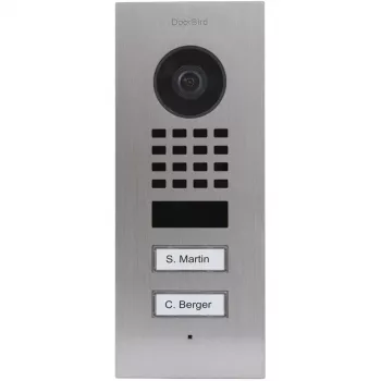Wideodomofon DoorBird D1102V V2A stal nierdzewna z 2 przyciskami wywołania