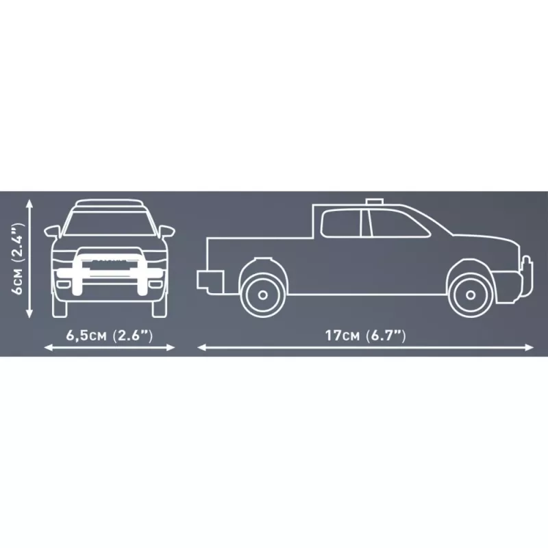 Zabawka konstrukcyjna Cobi RAM 1500 Police 24608 model 2-w-1, zestaw klocków, wersja do przebudowy