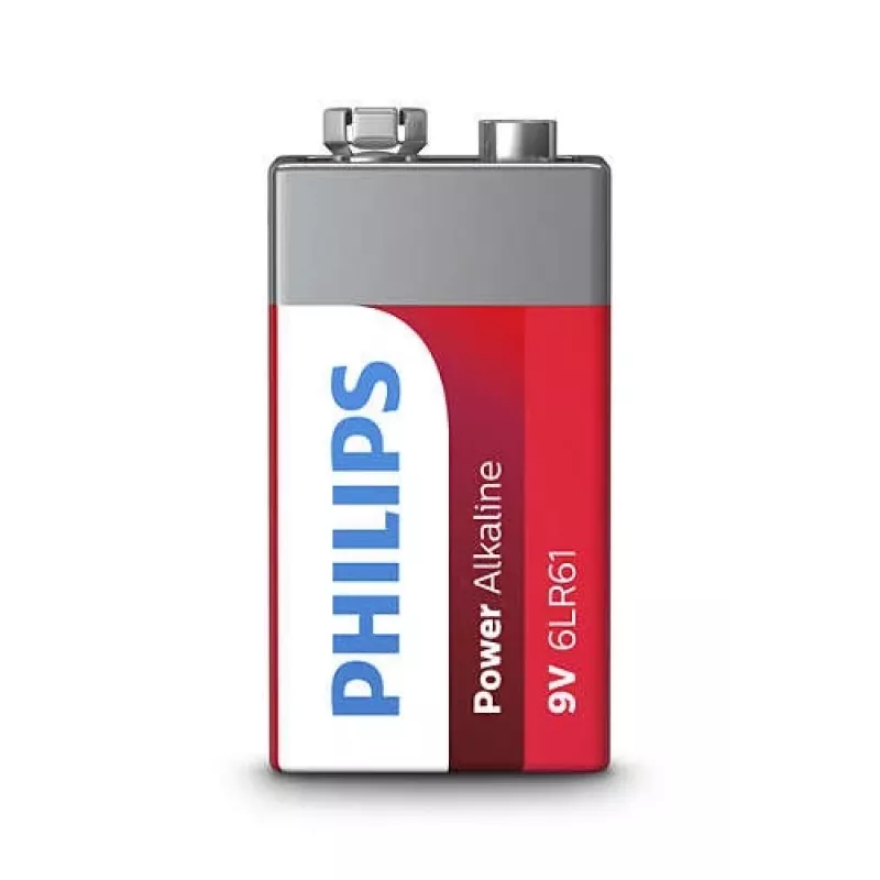 Bateria jednorazowa Philips Power Alkaline Battery 6LR61P1B/10
