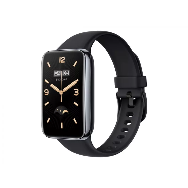 Silikonowy pasek FIXED do Xiaomi Mi Smart Band 7 Pro — czarny, regulowany, wodoodporny