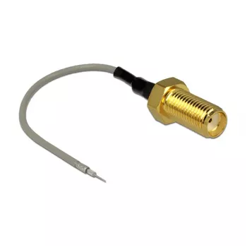 Kabel koncentryczny DeLOCK 89600 94,8 m SMA otwarty koniec cynowany złoty szary