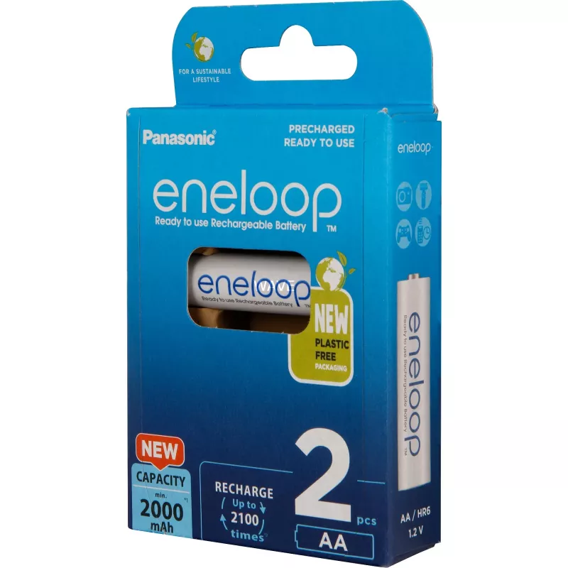 Akumulatory PANASONIC ENELOOP AA 2000 mAh 2 szt. (BK-3MCDE/2CP)
