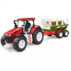 BRUDER Traktor z przyczepą do drewna BR-03453 – Zabawka mechaniczna, Kompatybilna z figurkami Bruder