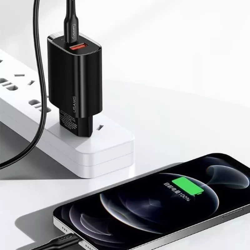 Ładowarka usams T35 20W PD3 USB-C na USB szybka ładowarka sieciowa