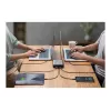Ładowarka biurkowa HYPER 245W GaN do laptopa, smartfona, tabletu, czarna, srebrna, AC, szybkie ładowanie, do użytku wewnętrznego