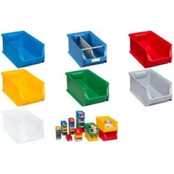 Pojemnik do przechowywania allit ProfiPlus Box 4 przezroczysty – plastikowy pojemnik na części o udźwigu 25 kg