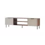 Szafka RTV Cama ALMERA 180,5×42×52,5 cm orzech/kaszmir – blat z płyty wiórowej, rama orzech