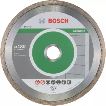 Diamentowa tarcza tnąca do ceramiki Bosch Professional Ø180 mm, 10 szt., otwór 22,23 mm