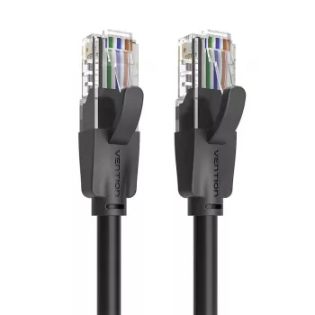 Kabel krosowy CAT.6 UTP/10M Czarny Ibebl Vention