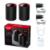 Cudy M3000 2-Pack Dwuzakresowy (2.4 GHz / 5 GHz) Wi-Fi 6 (802.11ax) Czarny, Czerwony 1 Wewnętrzna
