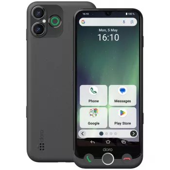 Smartfon Doro Aurora A30 6,1 cala 128GB Czarny