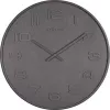 NeXtime klok 3095gs Wood Wood Big, Ø52,8 cm, Ściana, Szary