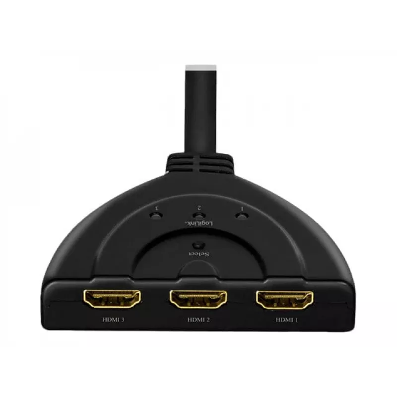 LogiLink - Rozdzielacz/przełącznik wideo/audio - 3 x HDMI - Desktop