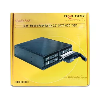 DeLOCK 47220 panel zatoki napędu Czarny
