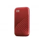 WD My Passport SSD WDBAGF0010BRD - SSD - verschlüsselt - 1TB - extern (tragbar) - USB 3,2 Gen 2 (USB-C Steckverbinder) - 256-Bit-AES - Rot (WDBAGF0010
