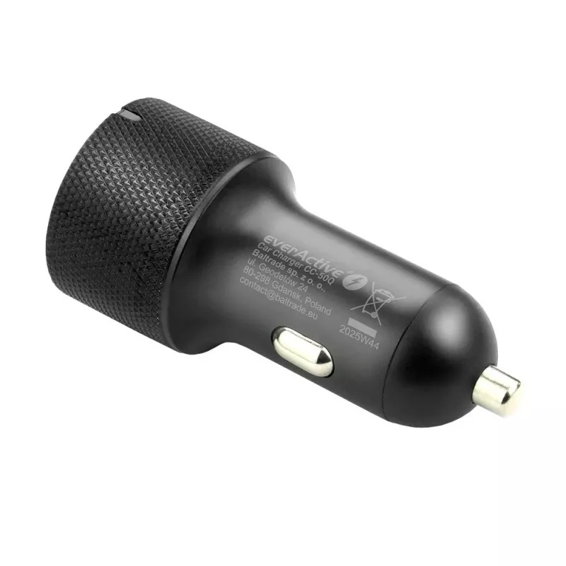 ładowarka samochodowa everActive CC-50Q QC3.0 75W z obsługą Quick Charge 3.0 i portami USB