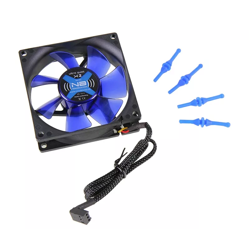 Fan Noiseblocker CzarnySilentFan X2 8 cm 1800 RPM 45 m³/h Czarny