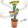 Tańczący Kaktus Zabawka z Sombrero Extralink Toys, Śpiewająca dla Dzieci LED USB
