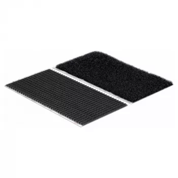 VELCRO Klettstreifen Extra Stark Selbstklebend, Haken & Flausch 50mm x 100mm x 2 sets Schwarz