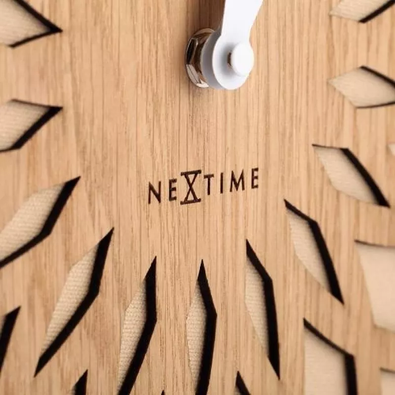 NeXtime klok 3149be Sun Large, Ø50 cm, Ścienny, Beżowy