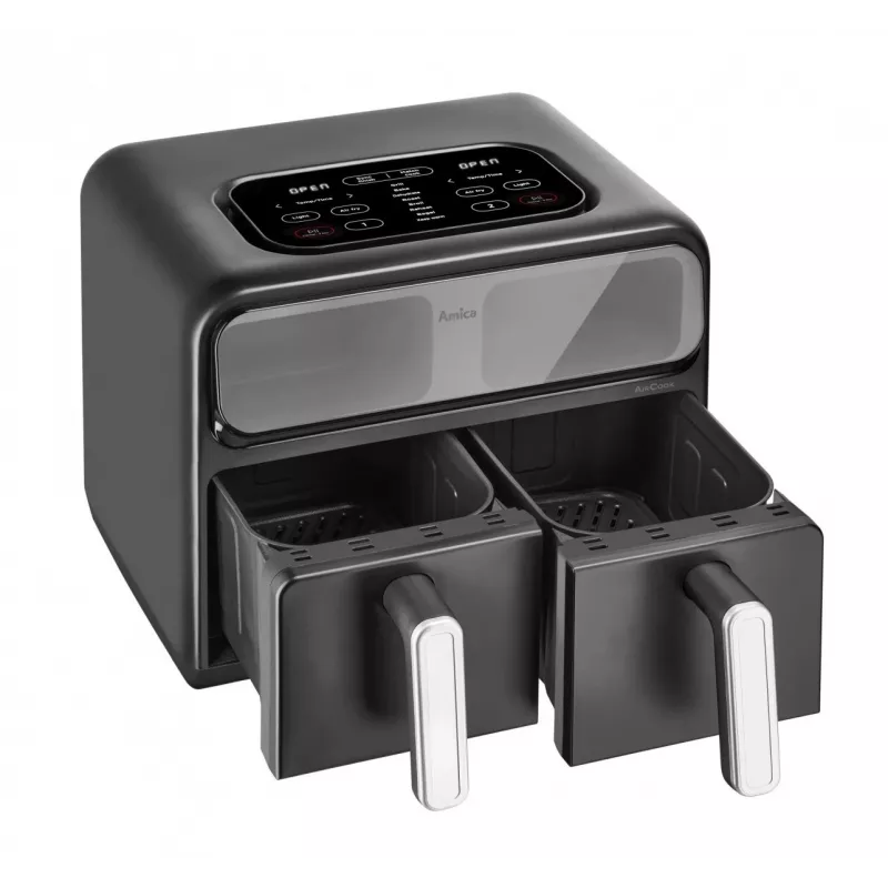 Frytkownica beztłuszczowa AMICA AFM7020 Czarna — moc 700 W, pojemność 3,5 l