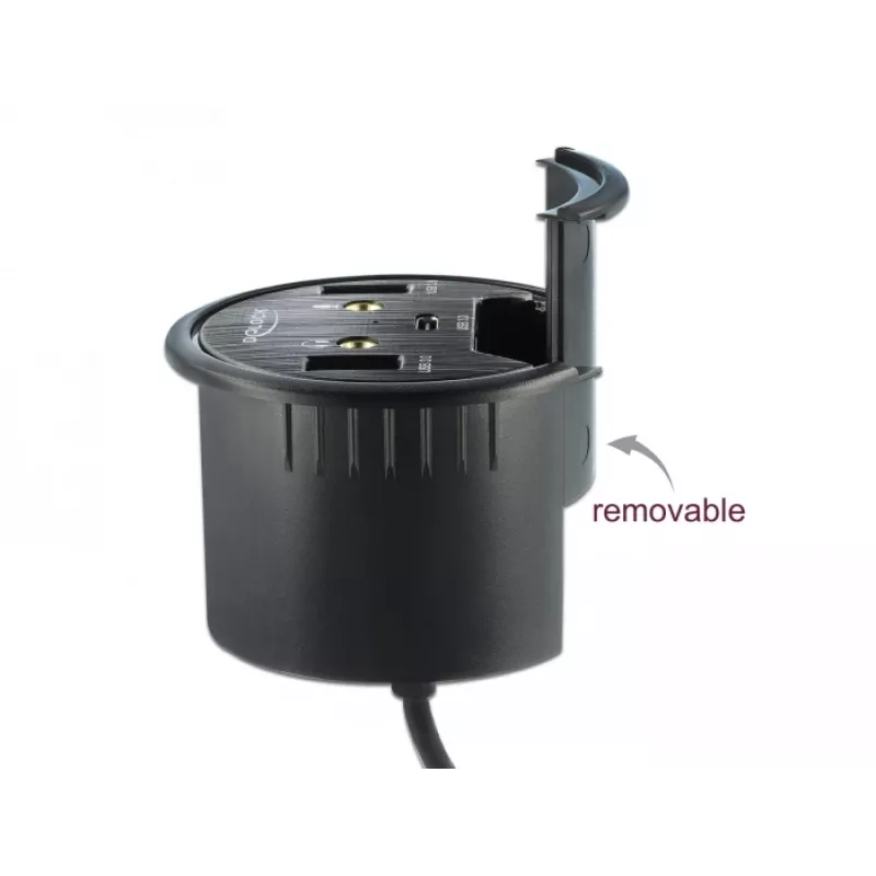 Hub USB DeLOCK 3 Port do montażu w biurku 62794