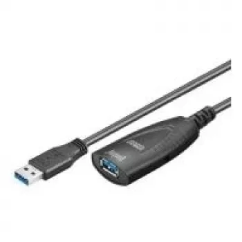 Kabel USB Goobay 5m USB 3.0 USB 3.2 Gen 1 USB A Czarny