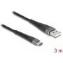Kabel USB DeLOCK USB 2.0 3m USB A USB C Czarny 81123
