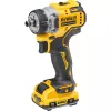 Wiertarka pistoletowa DeWalt DCD703L2T-QW — 12V, 3,0Ah x2, 1500 obr./min, uchwyt bezkluczykowy 10 mm, 25,5 N·m, 0,9 kg