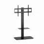 Wolnostojący stojak pod telewizor GEMBIRD TVS-86ST-01 do telewizorów 43–86 cali, czarny, podstawa ze szkła hartowanego, VESA 100x100–600x400, maks. 60 kg