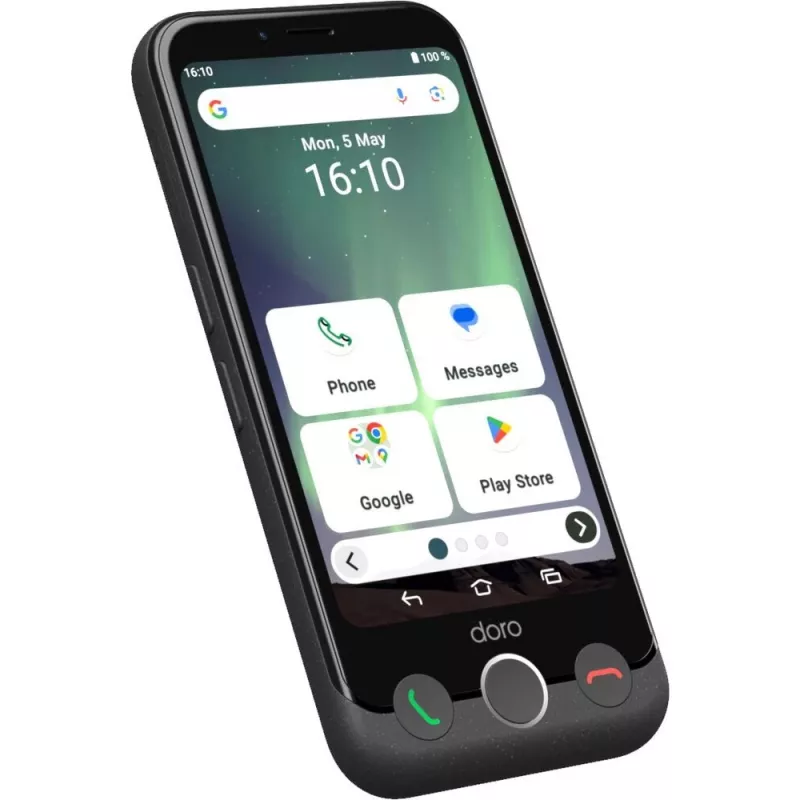 Smartfon Doro Aurora A10 4.5 cala 4 GB 64 GB Czarny