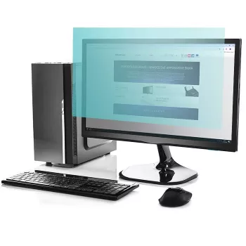 Qoltec 51049 Filtr niebieskiego światła 27 | 16:9 | Ochrona oczu | Antyrefleksyjny