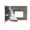 Wewnętrzna karta adaptera M.2 / U.2 DELOCK 90854 — PCIe 4.0 (host: PCIe, wyjścia: M.2 Key M 110 mm, U.2)