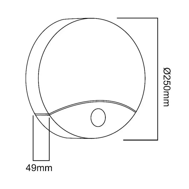 Lampa ścienna LED MACLEAN MCE357W z czujnikiem ruchu IR, biała, zewnętrzna/wewnętrzna