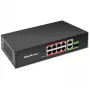 Przełącznik Ethernet QOLTEC 52297 PoE RJ45 z łączem uplink PoE i portem SFP