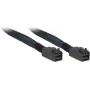 Inter-Tech - Wewnętrzny kabel SAS - SAS 12Gbit/s - 4x Mini SAS HD (SFF-8643) na 4x Mini SAS HD (SFF-8643) - 1,0m - Czarny/Niebieski (88885006)