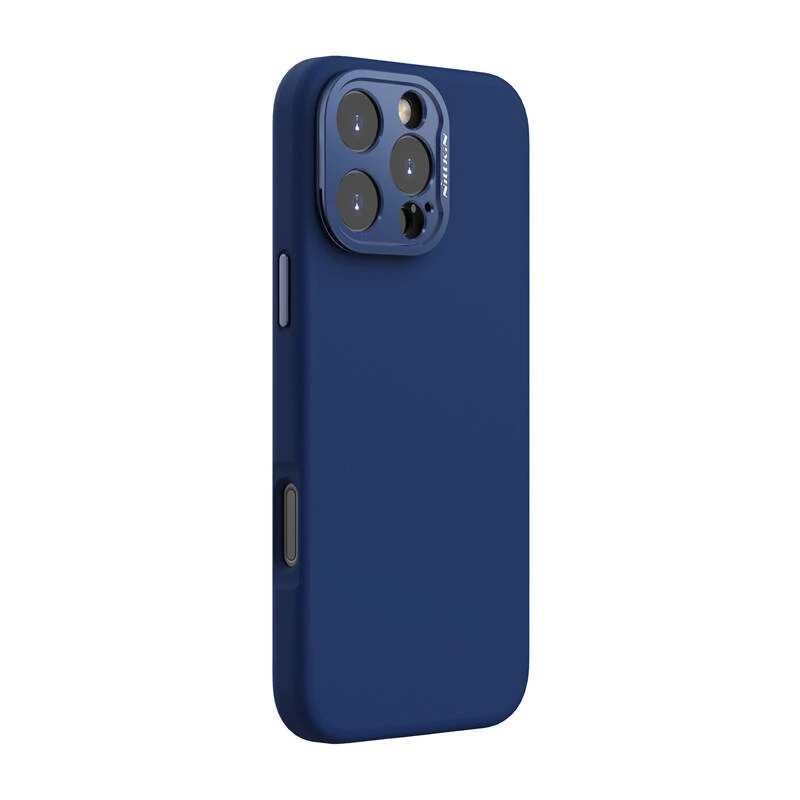 Magnetyczne etui ochronne Nillkin LensWing dla Apple iPhone 16 Pro Max — niebieskie, kompatybilne z MagSafe, podwyższona ramka aparatu